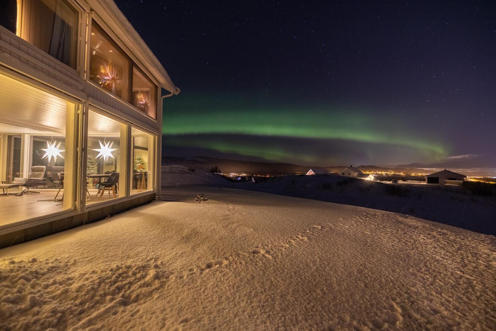 Aurora Borealis Observatory Silsand Bagian luar foto