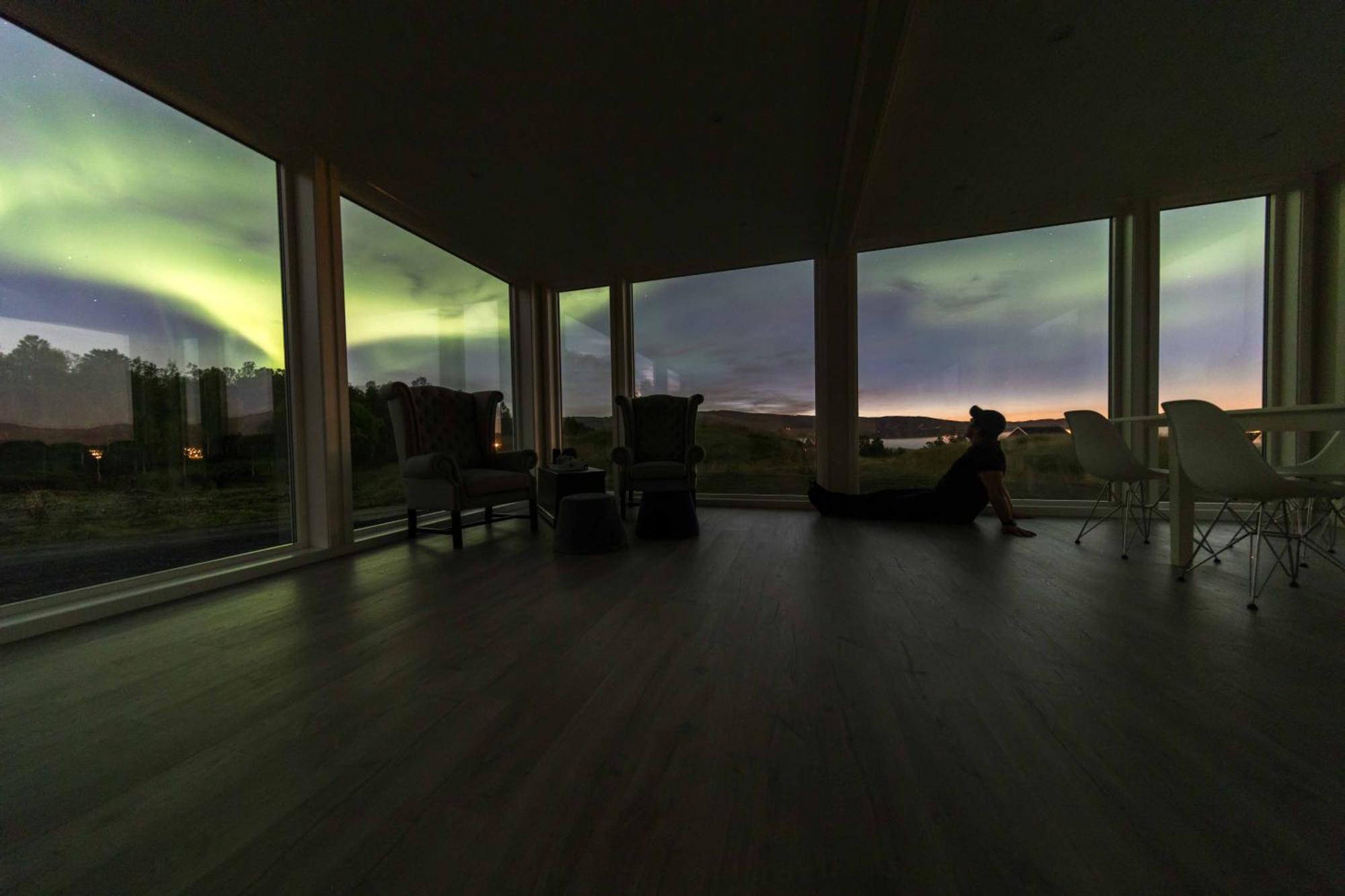 Aurora Borealis Observatory Silsand Bagian luar foto
