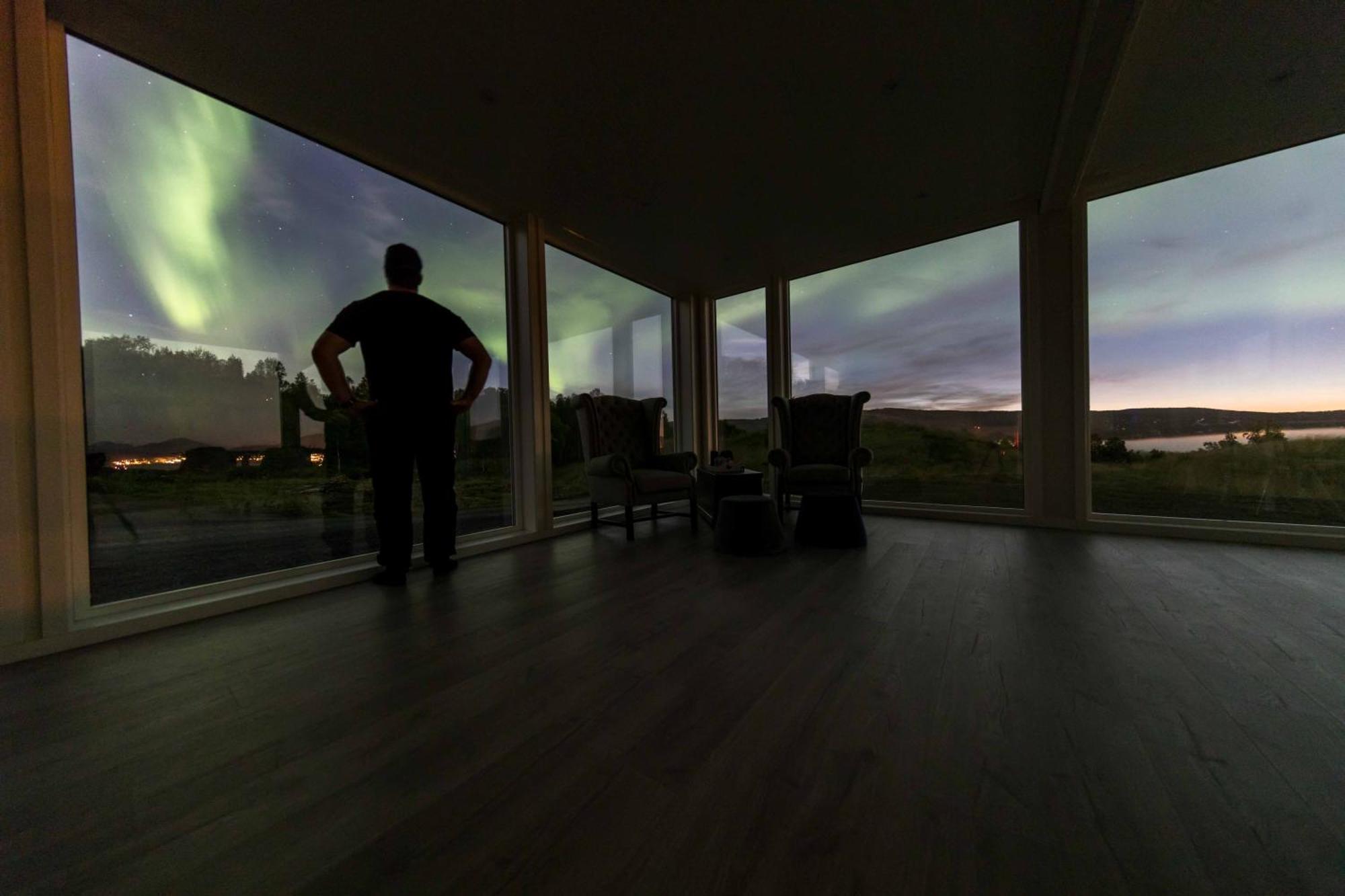 Aurora Borealis Observatory Silsand Bagian luar foto